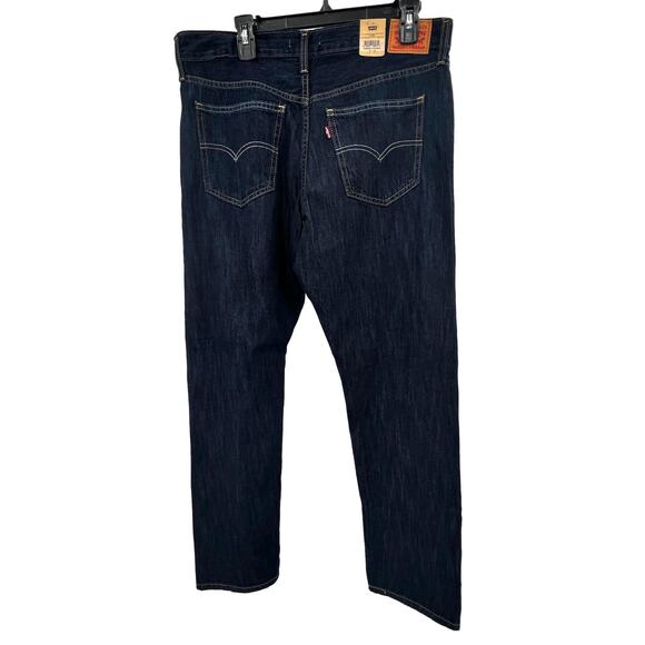 Levi's Jeans Women's 31x30 NWT Middy Straight Dark Wash Denim Casual Mid Rise - Picture 2 of 8